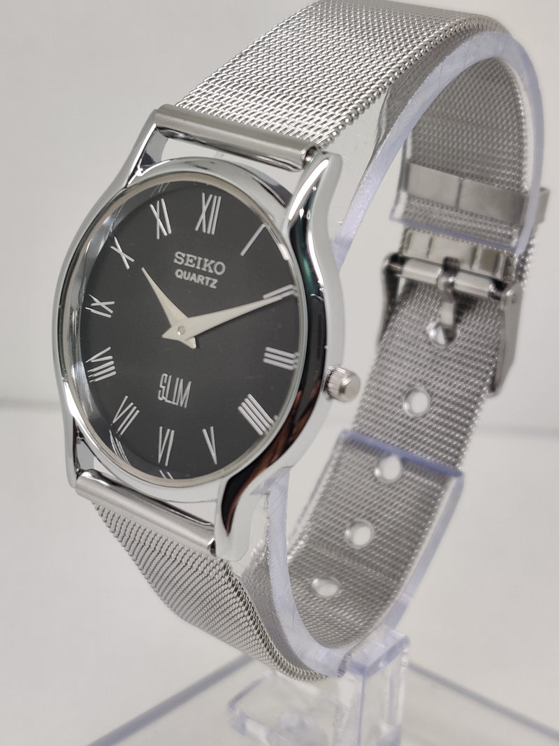 Seiko 5 Black Dial quartz Watch
