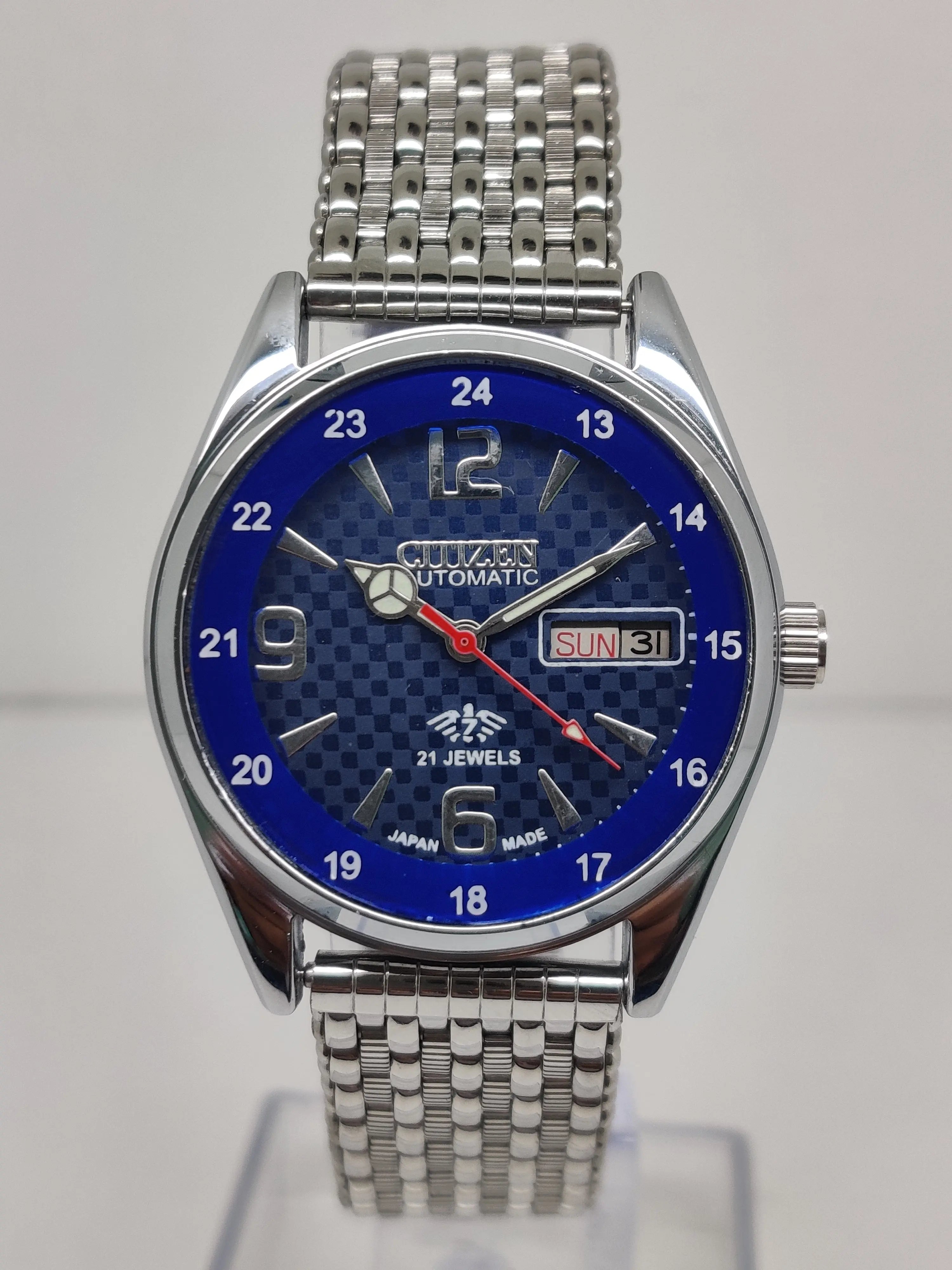 Citizen Automatic 8200 Movement stainless steel Japan Made 21 Jewels Men s Wrist Watch National Watches