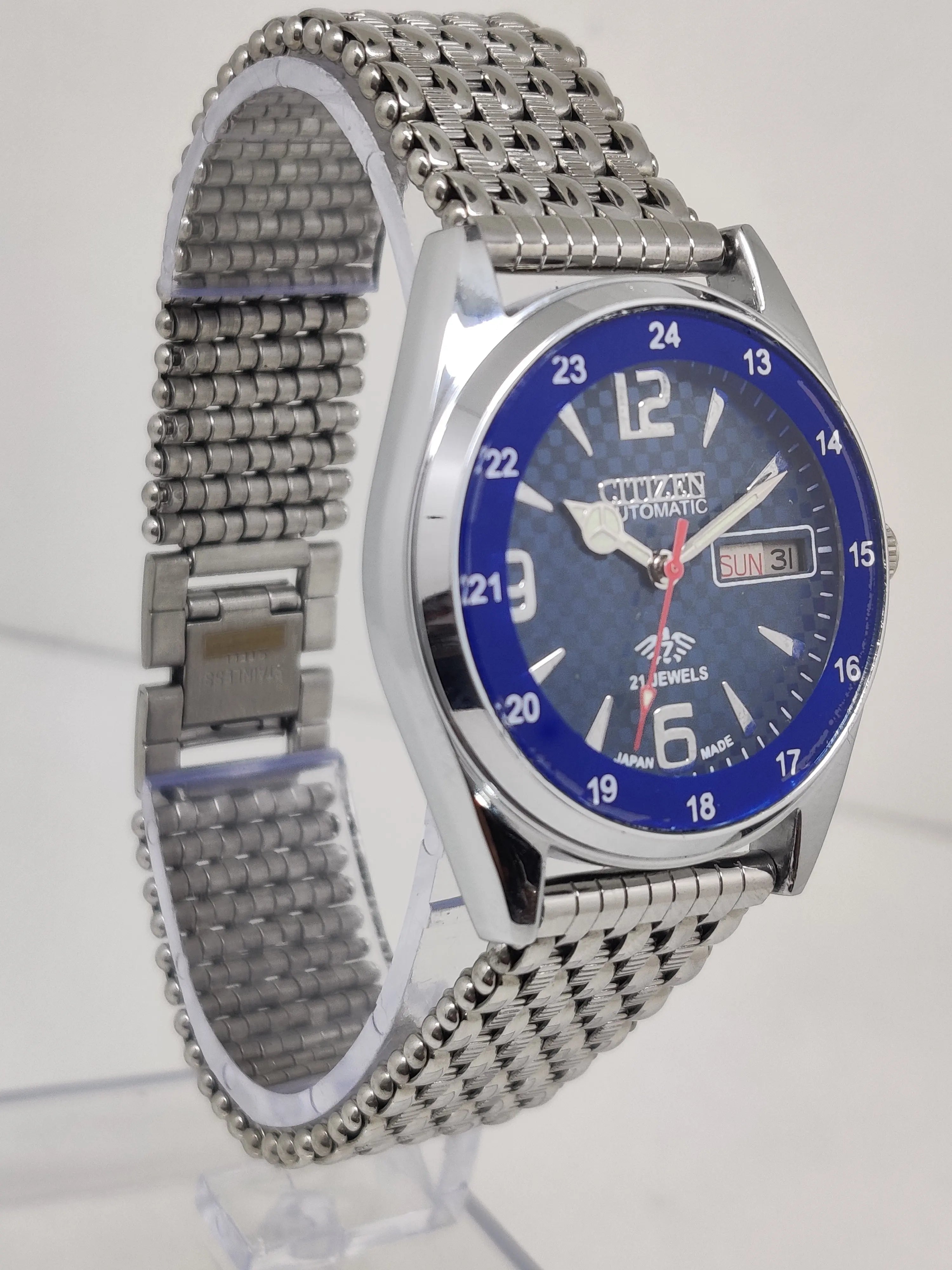 Citizen Automatic 8200 Movement stainless steel Japan Made 21 Jewels Men s Wrist Watch National Watches