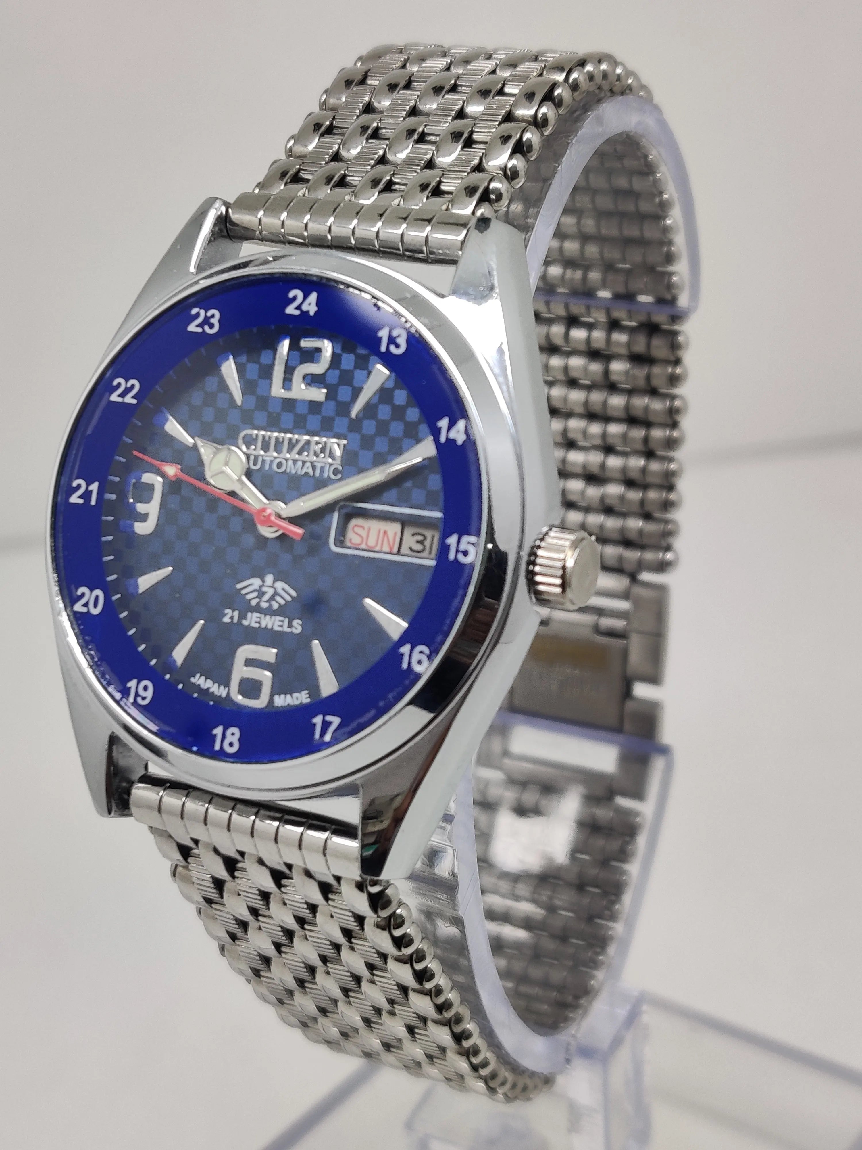 Citizen Automatic 8200 Movement stainless steel Japan Made 21 Jewels Men s Wrist Watch National Watches
