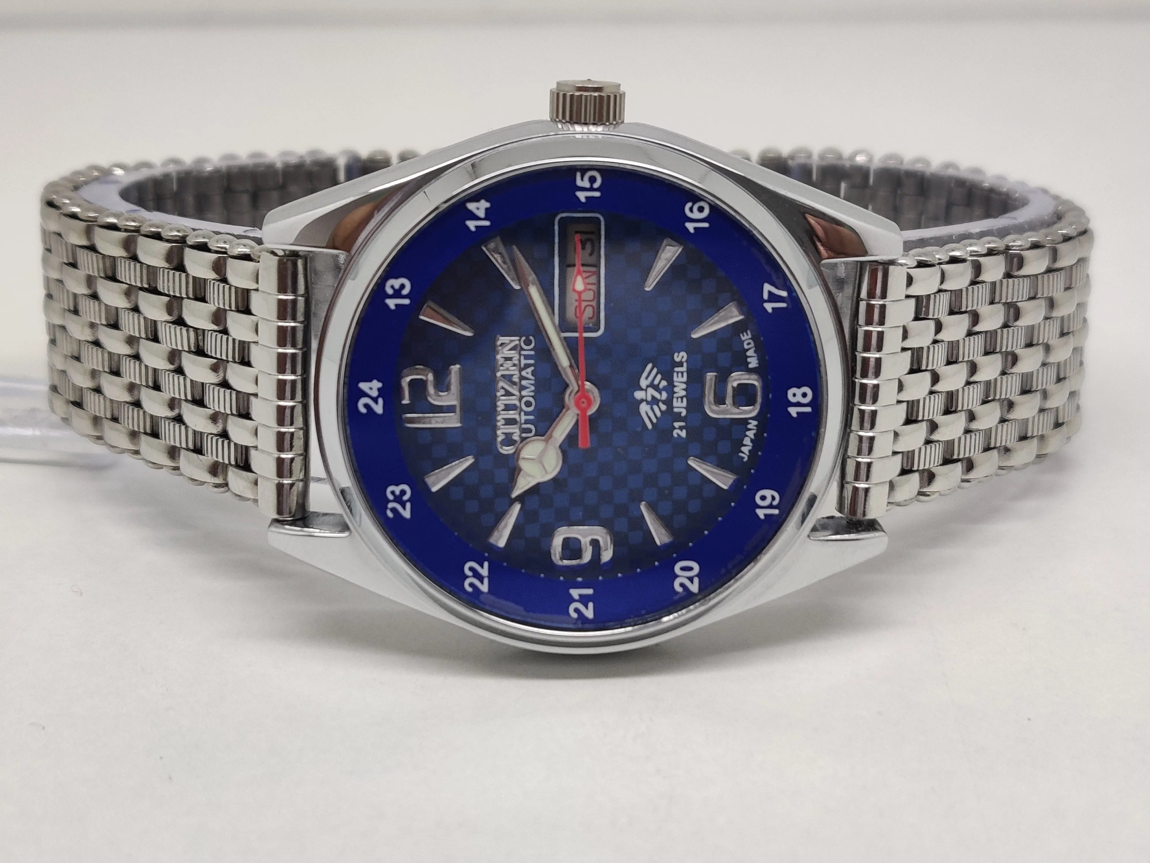 Citizen Automatic 8200 Movement stainless steel Japan Made 21 Jewels Men s Wrist Watch National Watches