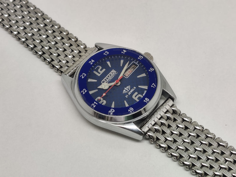 Citizen Automatic 8200 Movement stainless steel Japan Made 21 Jewels Men s Wrist Watch