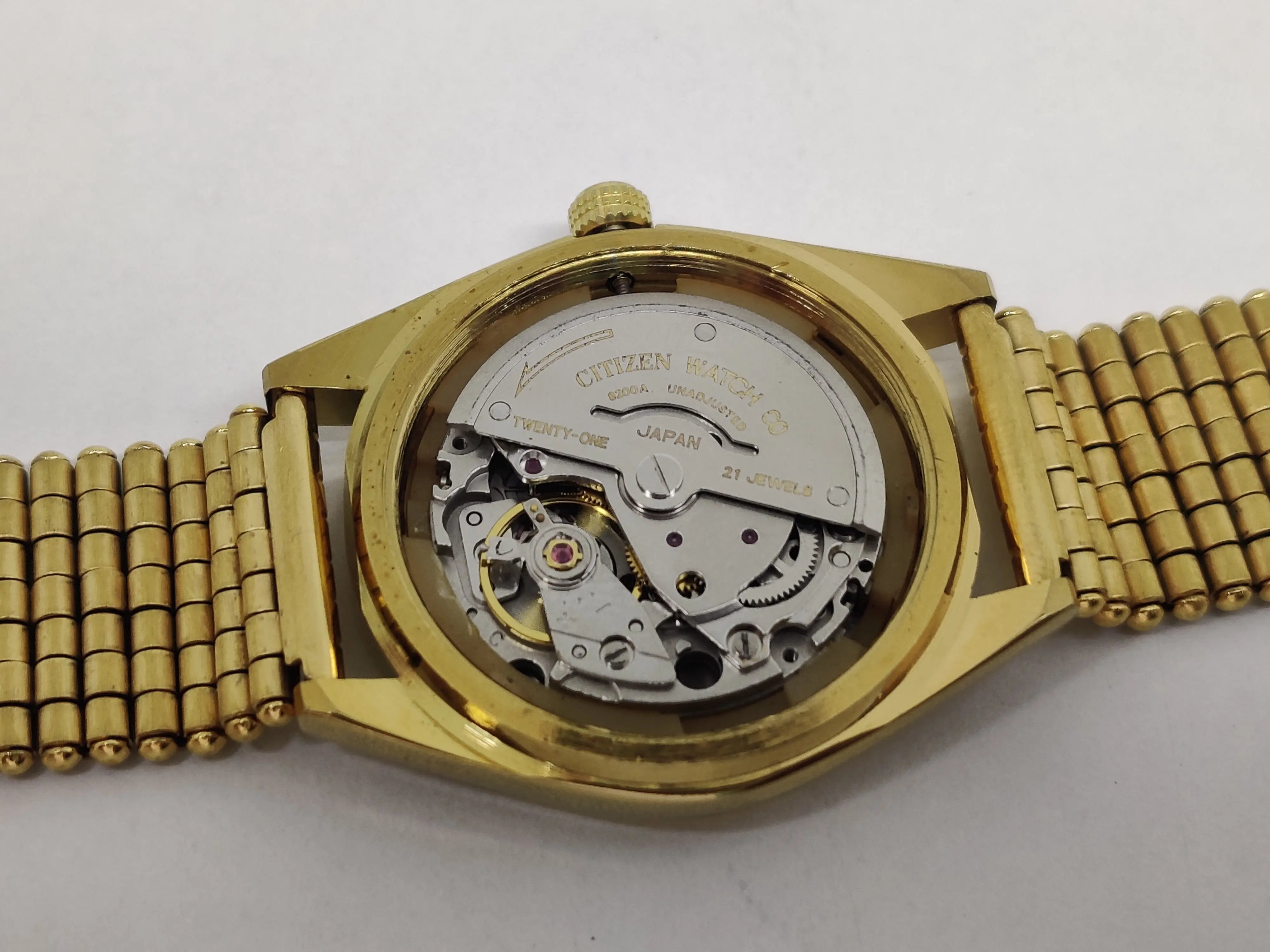Citizen Automatic 8200 Movement stainless steel Japan Made 21 Jewels Men s Wrist Watch National Watches