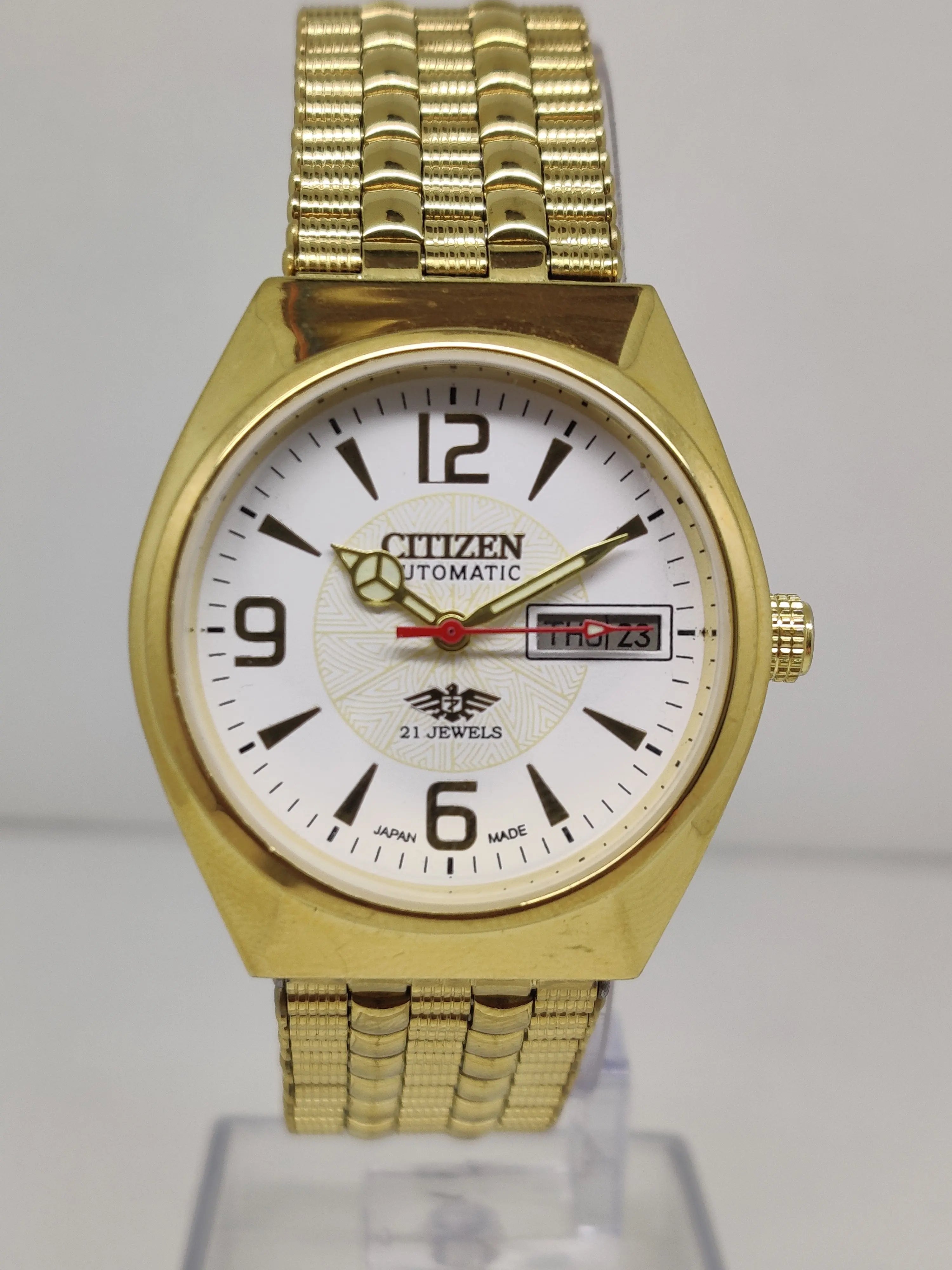 Citizen Automatic 8200 Movement stainless steel Japan Made 21 Jewels Men s Wrist Watch National Watches
