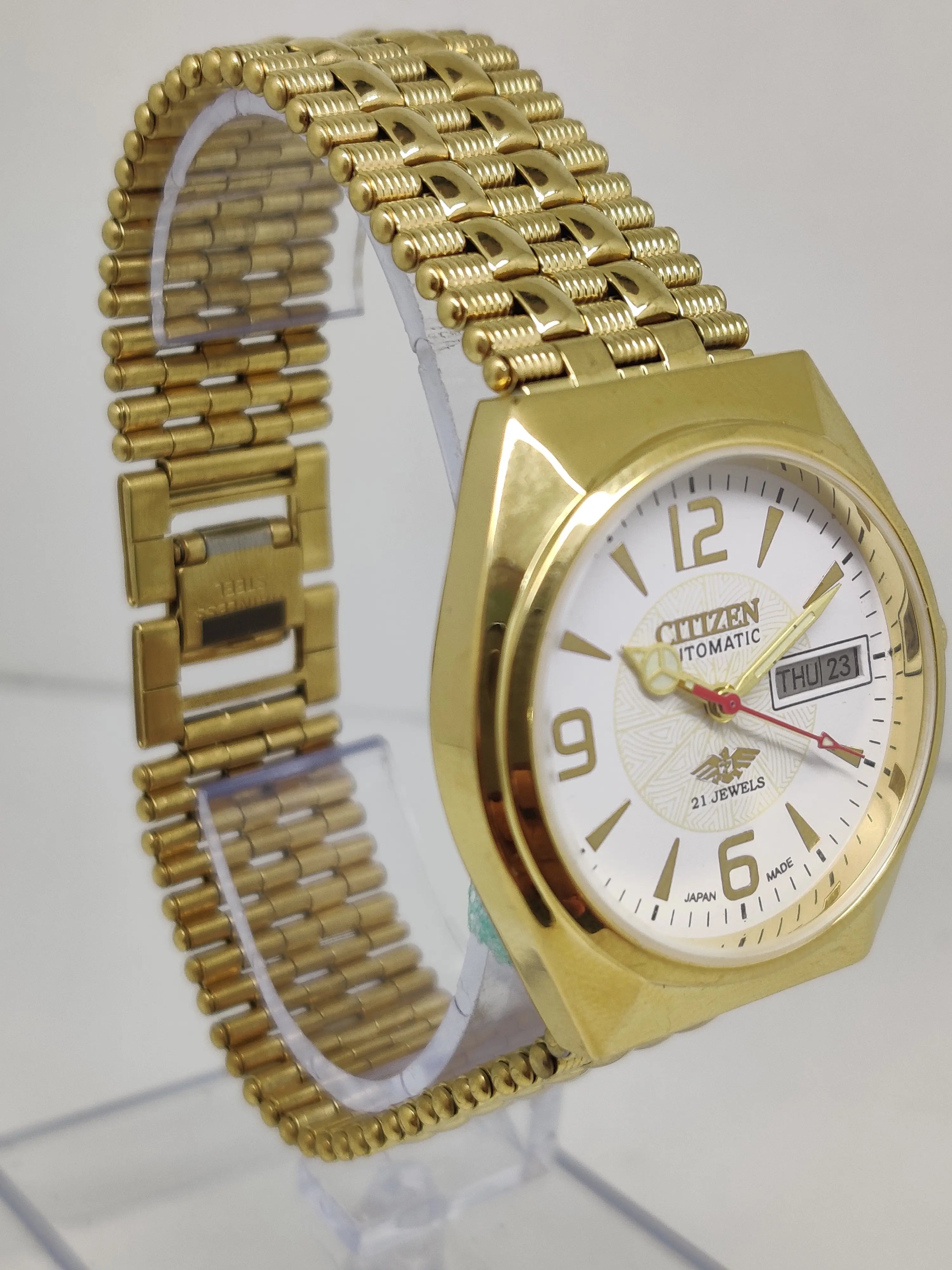 Citizen Automatic 8200 Movement stainless steel Japan Made 21 Jewels Men s Wrist Watch National Watches