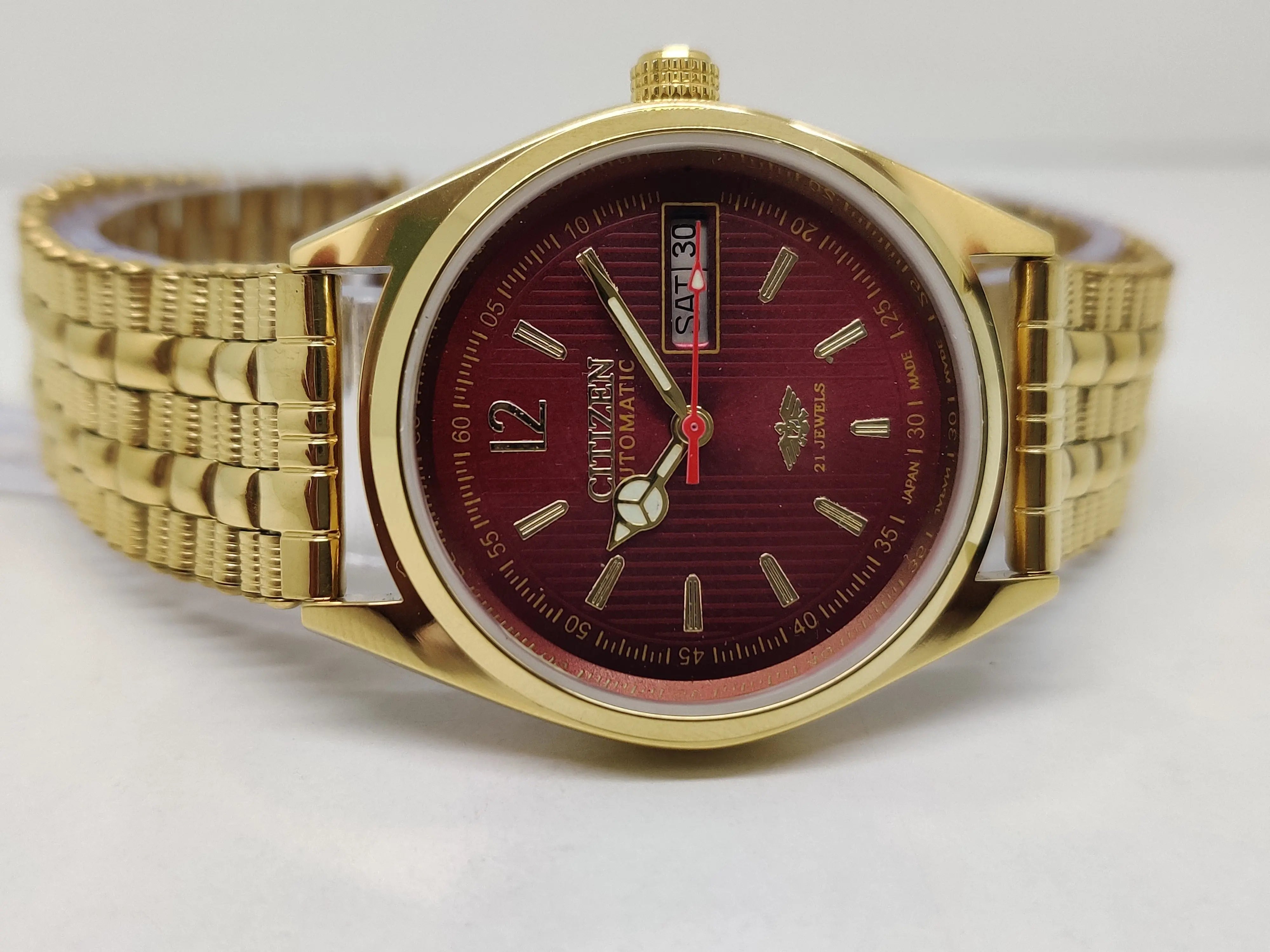 Citizen Automatic 8200 Movement stainless steel Japan Made 21 Jewels Men s Wrist Watch National Watches