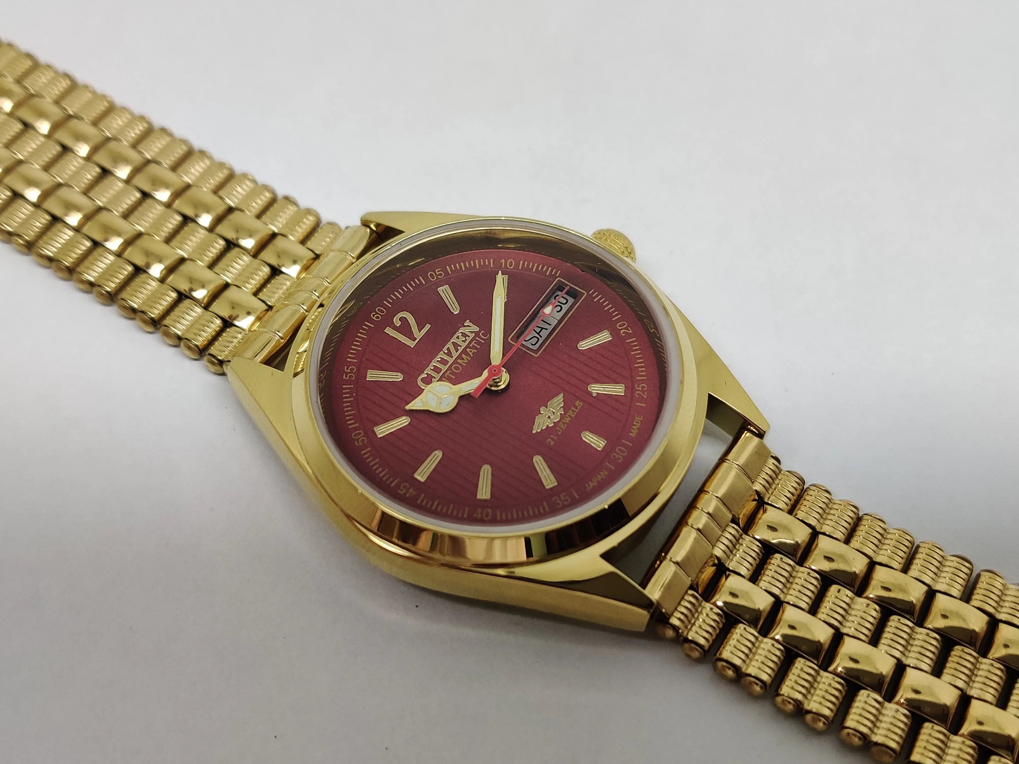 Citizen Automatic 8200 Movement stainless steel Japan Made 21 Jewels Men s Wrist Watch National Watches
