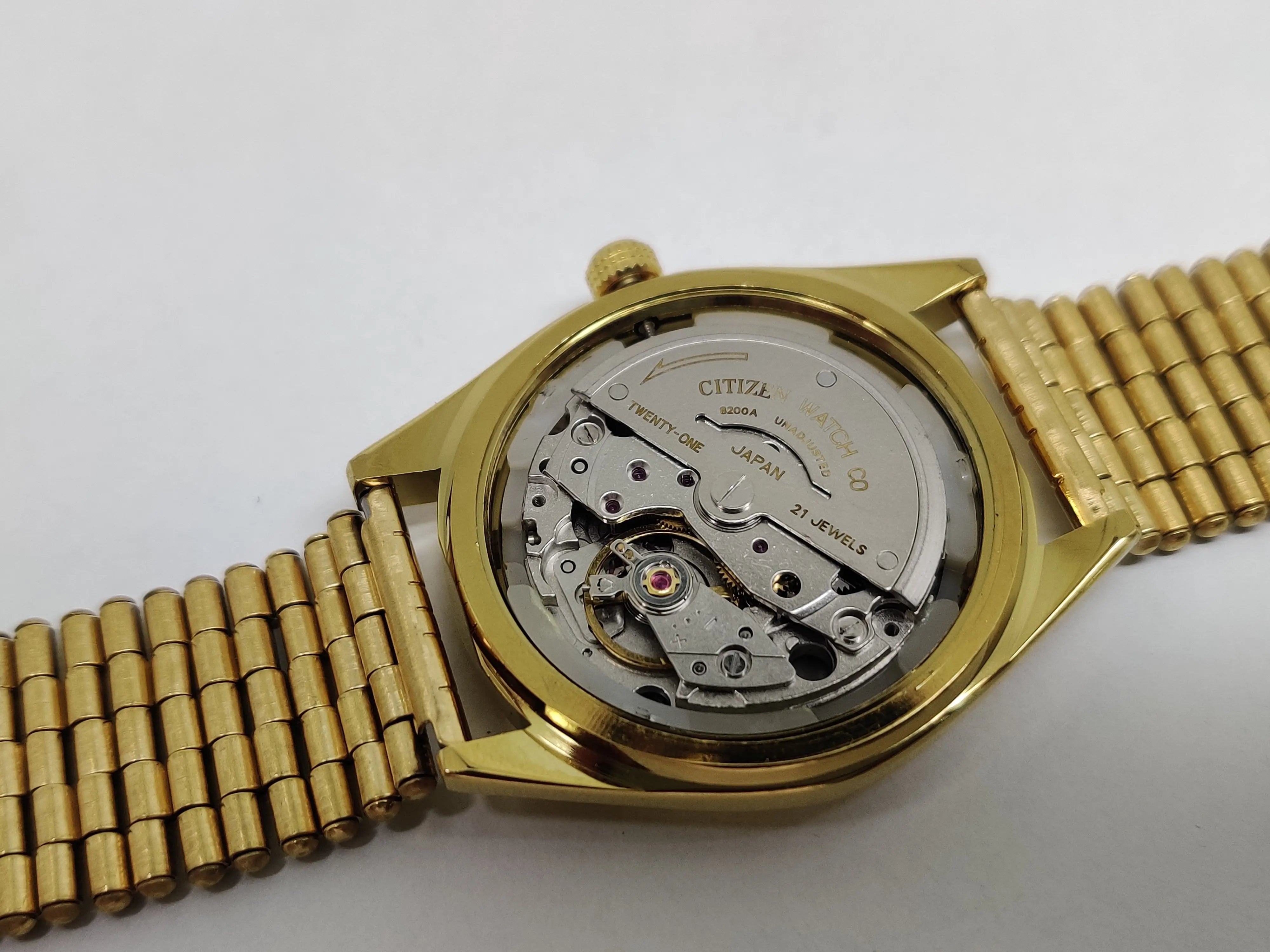 Citizen Automatic 8200 Movement stainless steel Japan Made 21 Jewels Men s Wrist Watch National Watches