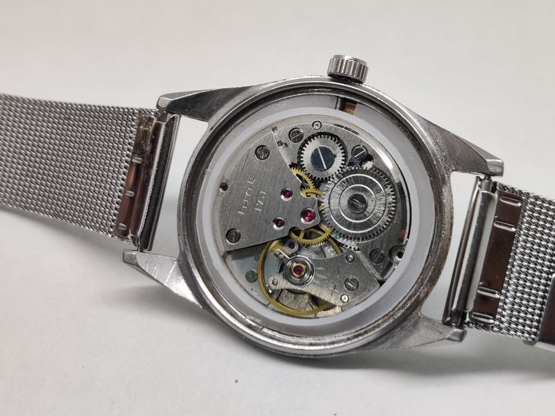Hmt Pilot Mechanical Handwinding Movement stainless Steel Para Shock 17 Jewels Analog Dial Wrist Watch For Men