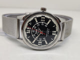 Hmt Pilot Mechanical Handwinding Movement stainless Steel Para Shock 17 Jewels Analog Dial Wrist Watch For Men