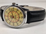 Hmt Pilot Mechanical Handwinding Movement stainless Steel Para Shock 17 Jewels Analog Dial Wrist Watch For Men