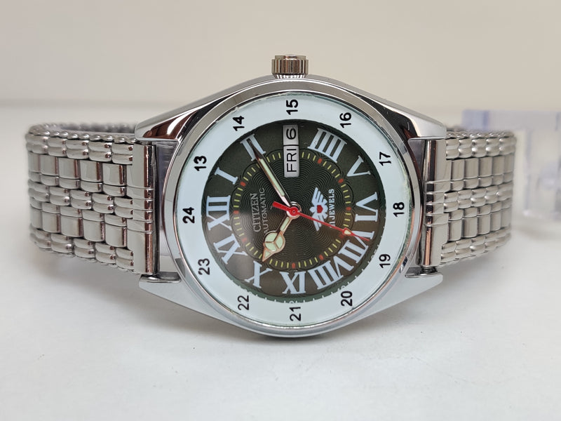 Citizen Automatic 8200 Movement stainless steel Japan Made 21 Jewels Men s Wrist Watch