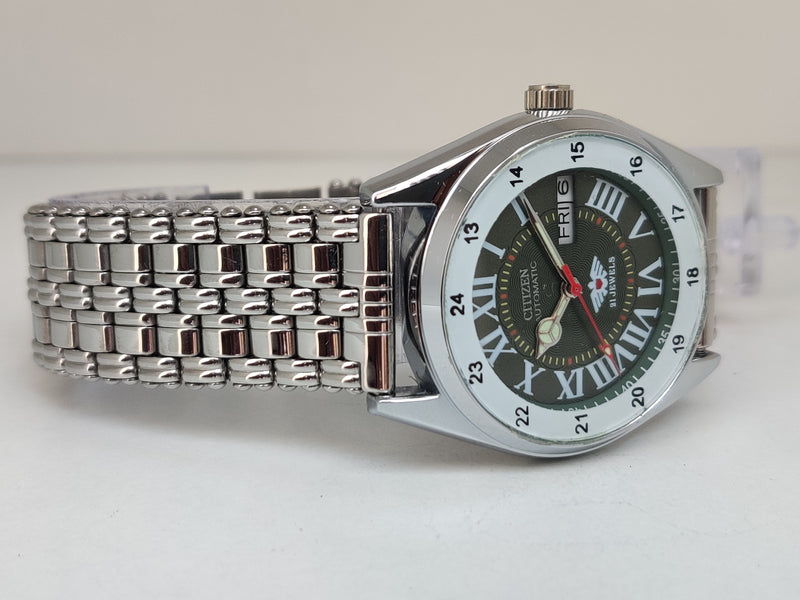 Citizen Automatic 8200 Movement stainless steel Japan Made 21 Jewels Men s Wrist Watch