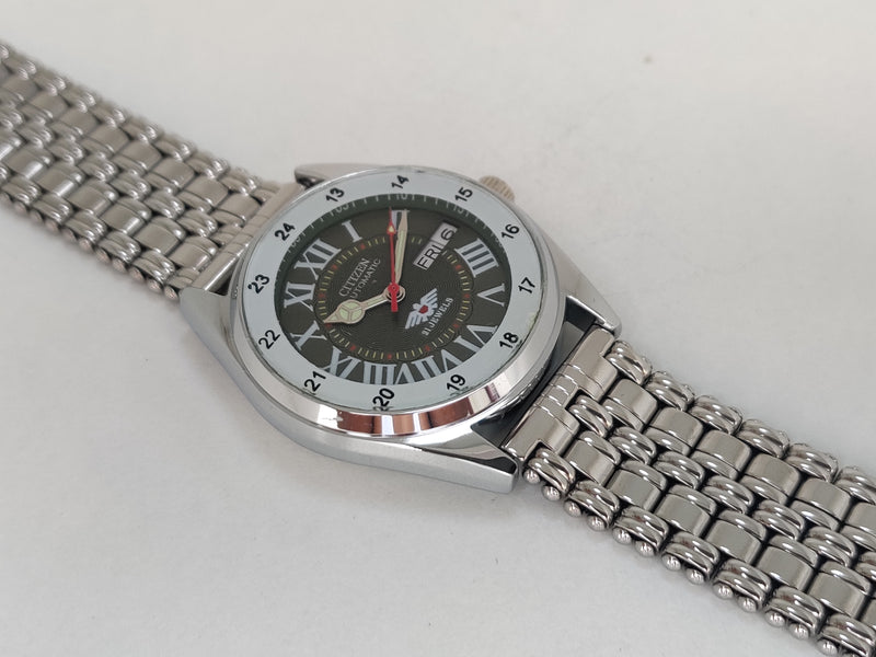 Citizen Automatic 8200 Movement stainless steel Japan Made 21 Jewels Men s Wrist Watch