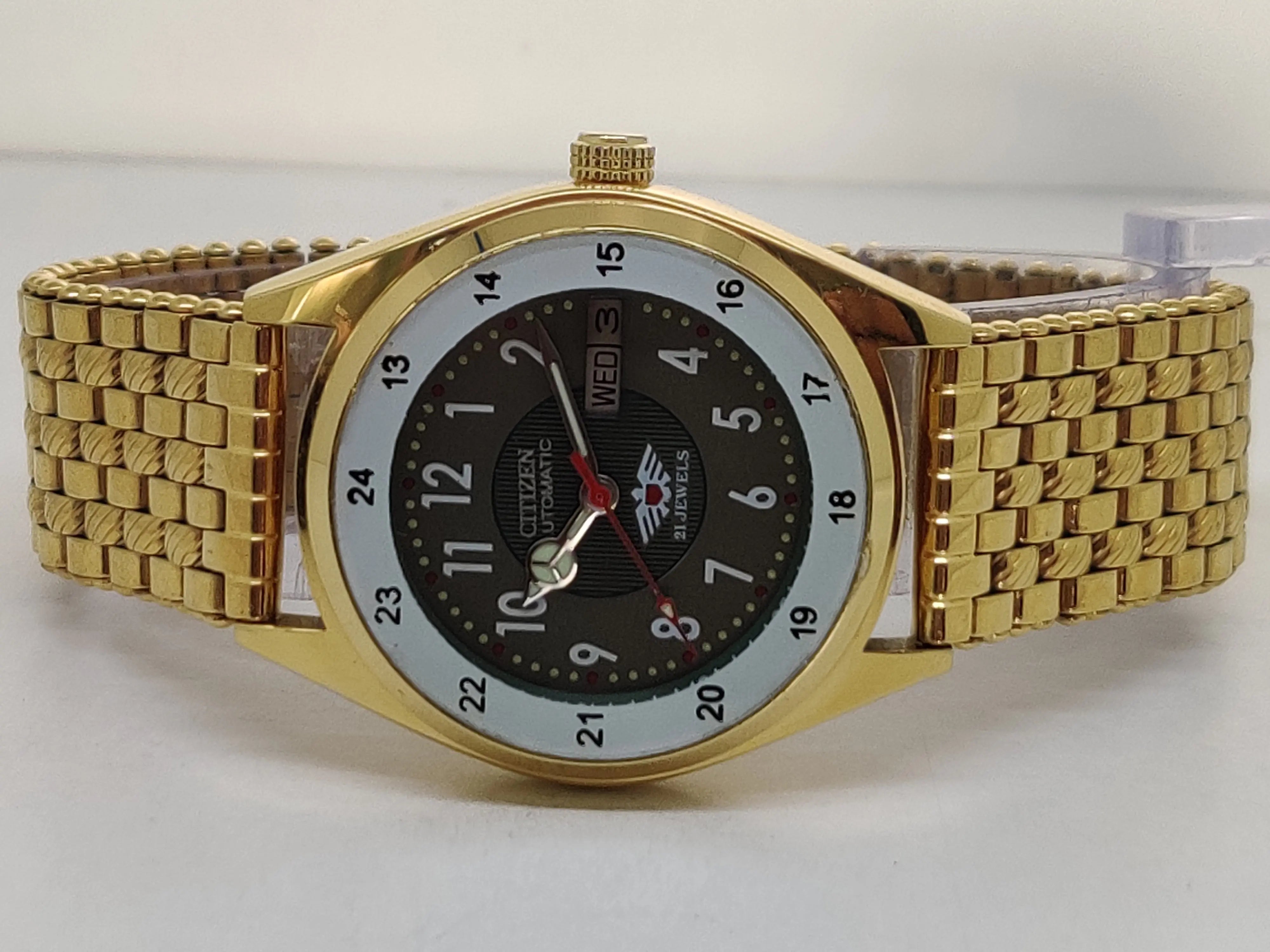 Citizen Automatic 8200 Movement stainless steel Japan Made 21 Jewels Men s Wrist Watch National Watches