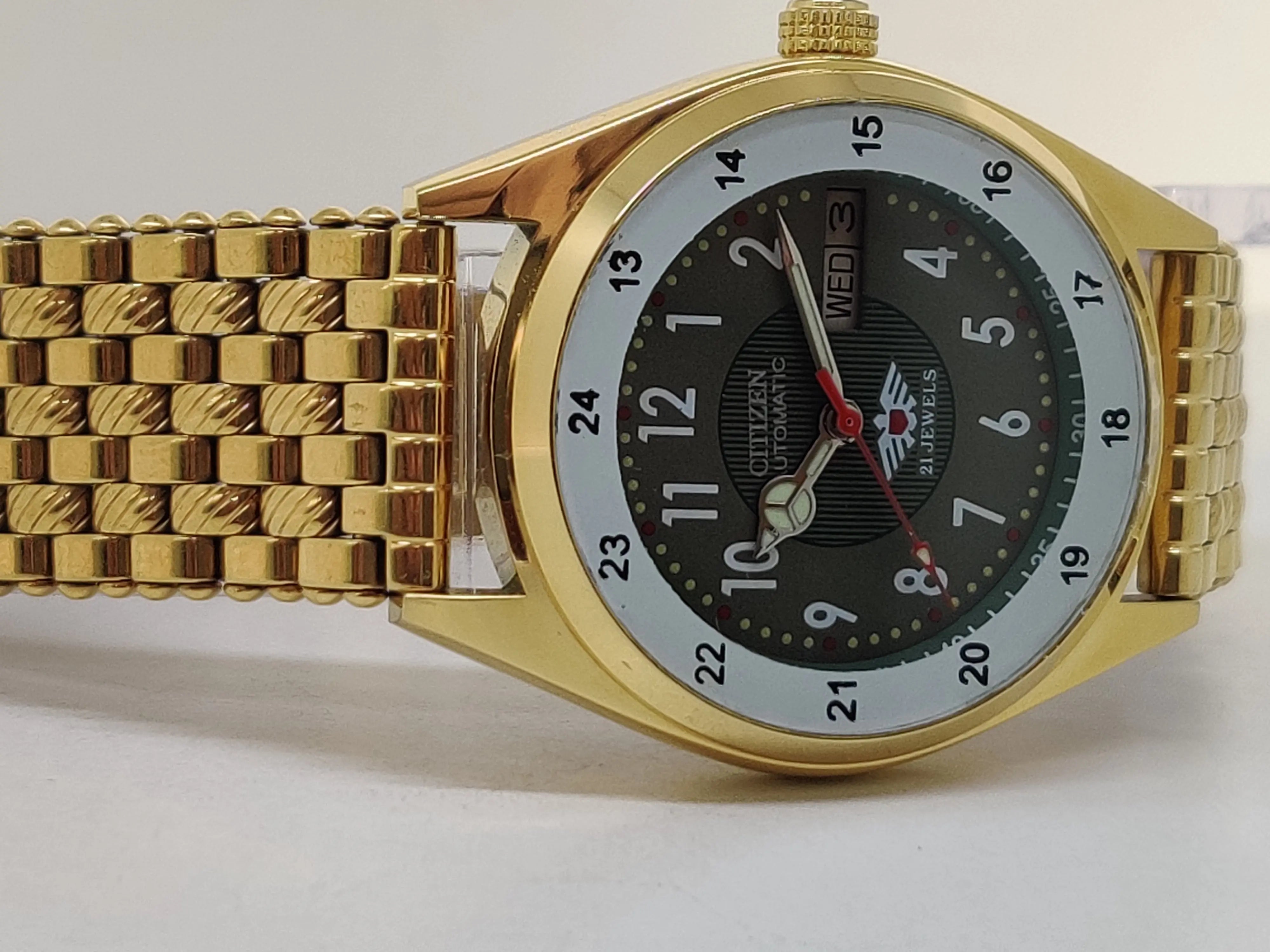 Citizen Automatic 8200 Movement stainless steel Japan Made 21 Jewels Men s Wrist Watch National Watches