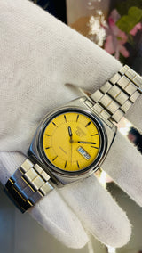 (Super Rare) 1983 Seiko 5 Automatic 7S26 with Glass Back Vintage Watch (Pre Owned