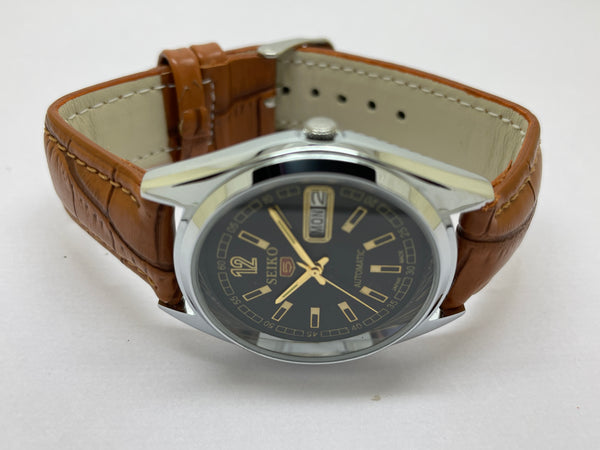 Seiko 5 Black Dial Automatic Vintage Watch