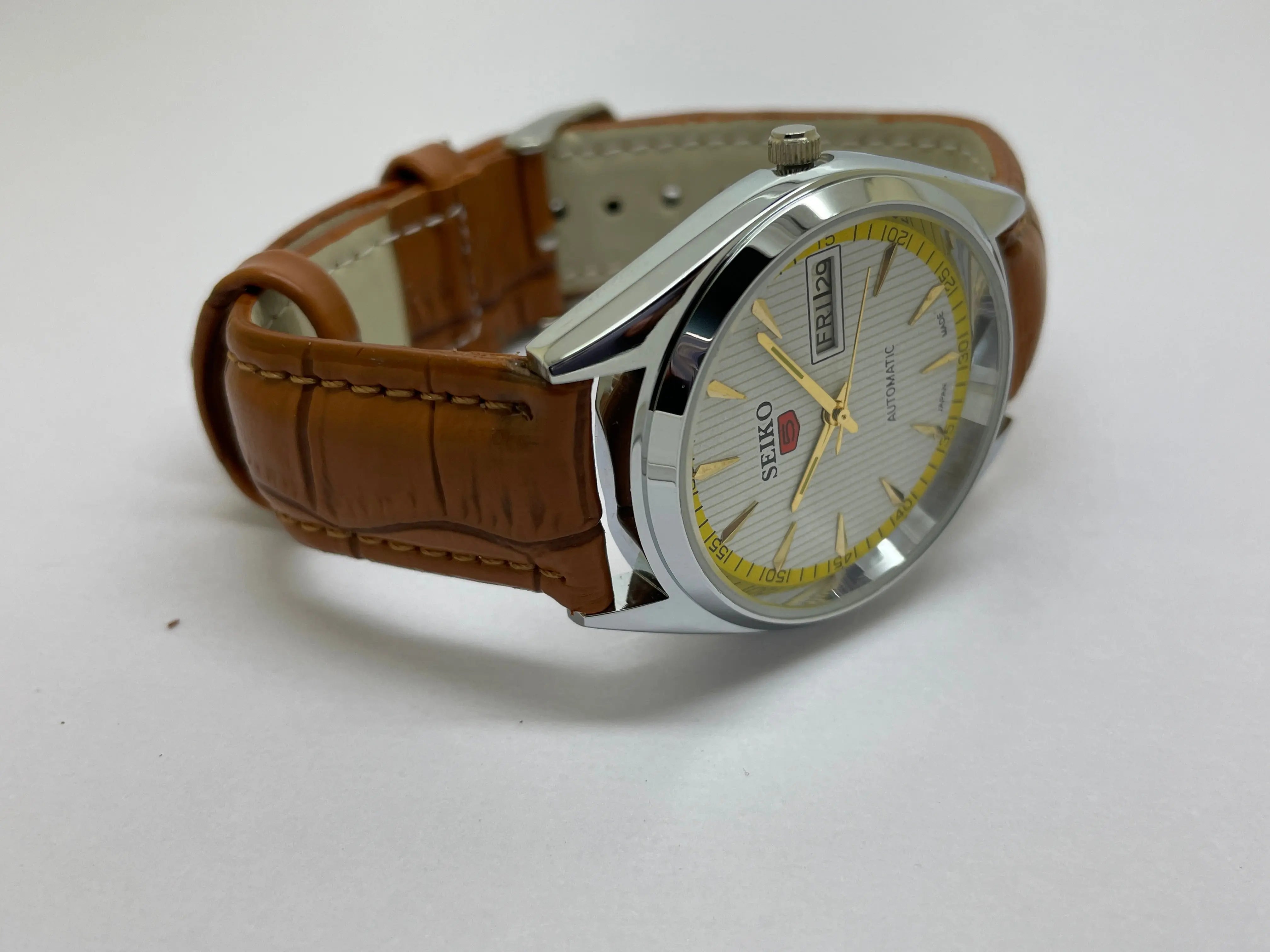 Seiko 5 Black Dial Automatic Vintage Watch National Watches
