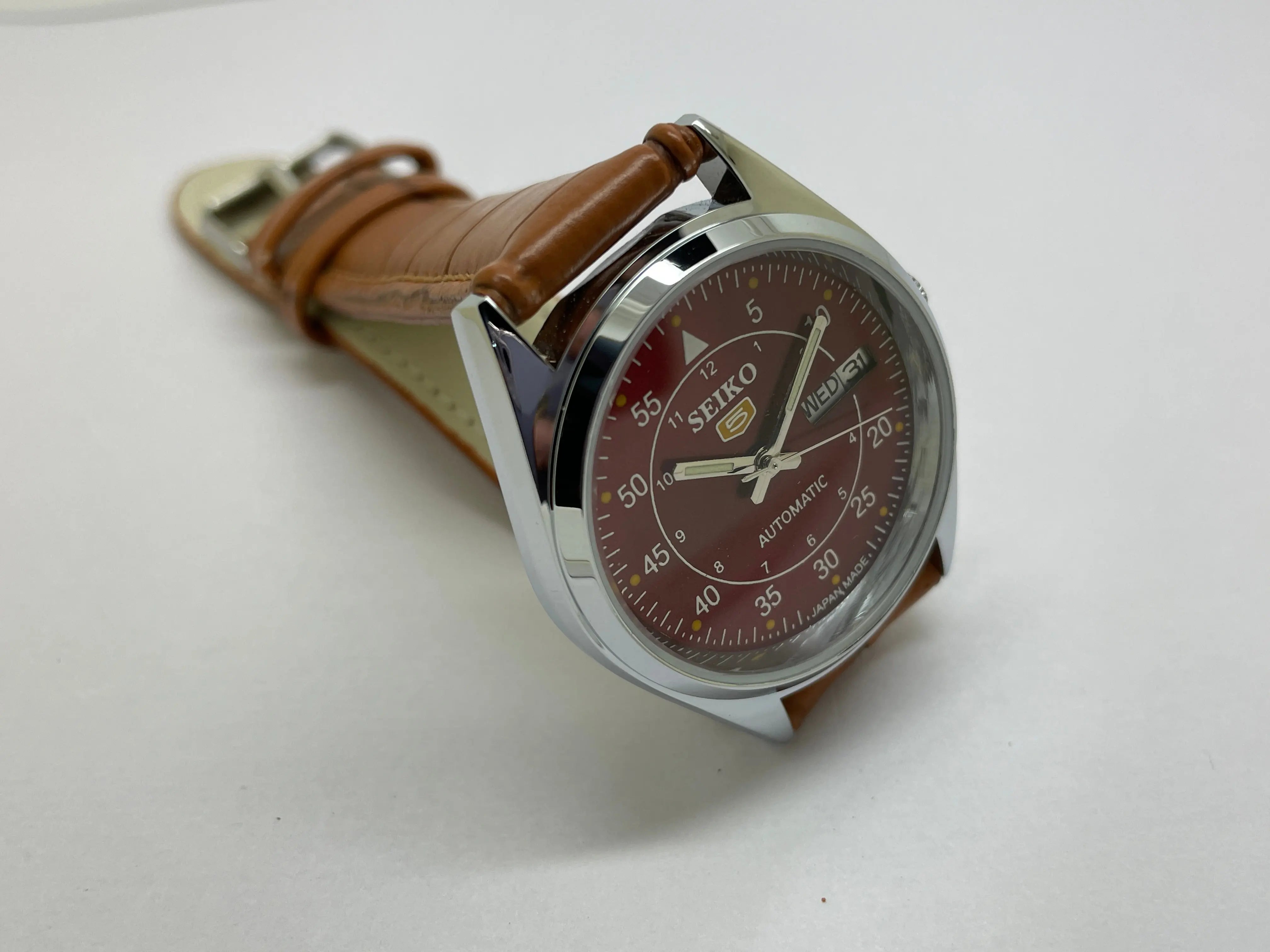 Seiko 5 Black Dial Automatic Vintage Watch National Watches
