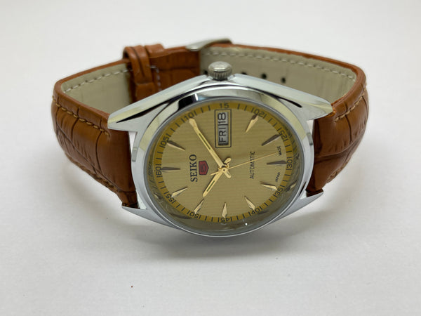 Seiko 5 Black Dial Automatic Vintage Watch