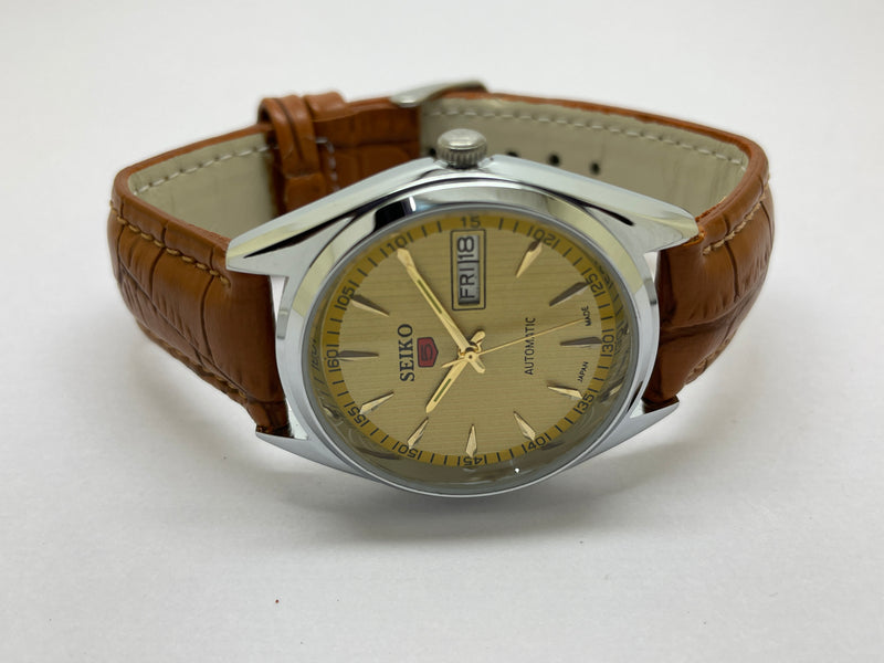 Seiko 5 Black Dial Automatic Vintage Watch