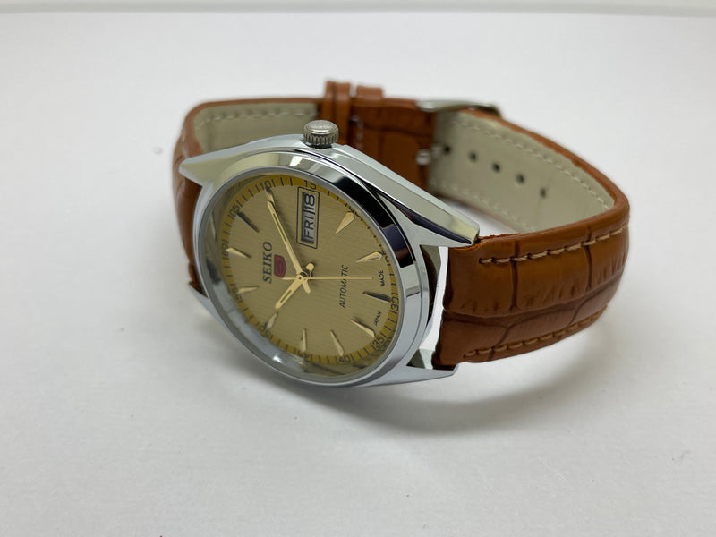 Seiko 5 Black Dial Automatic Vintage Watch