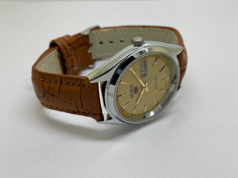 Seiko 5 Black Dial Automatic Vintage Watch