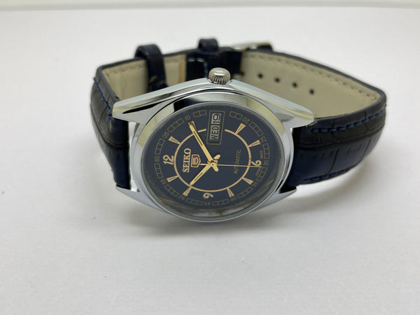 Seiko 5 Black Dial Automatic Vintage Watch