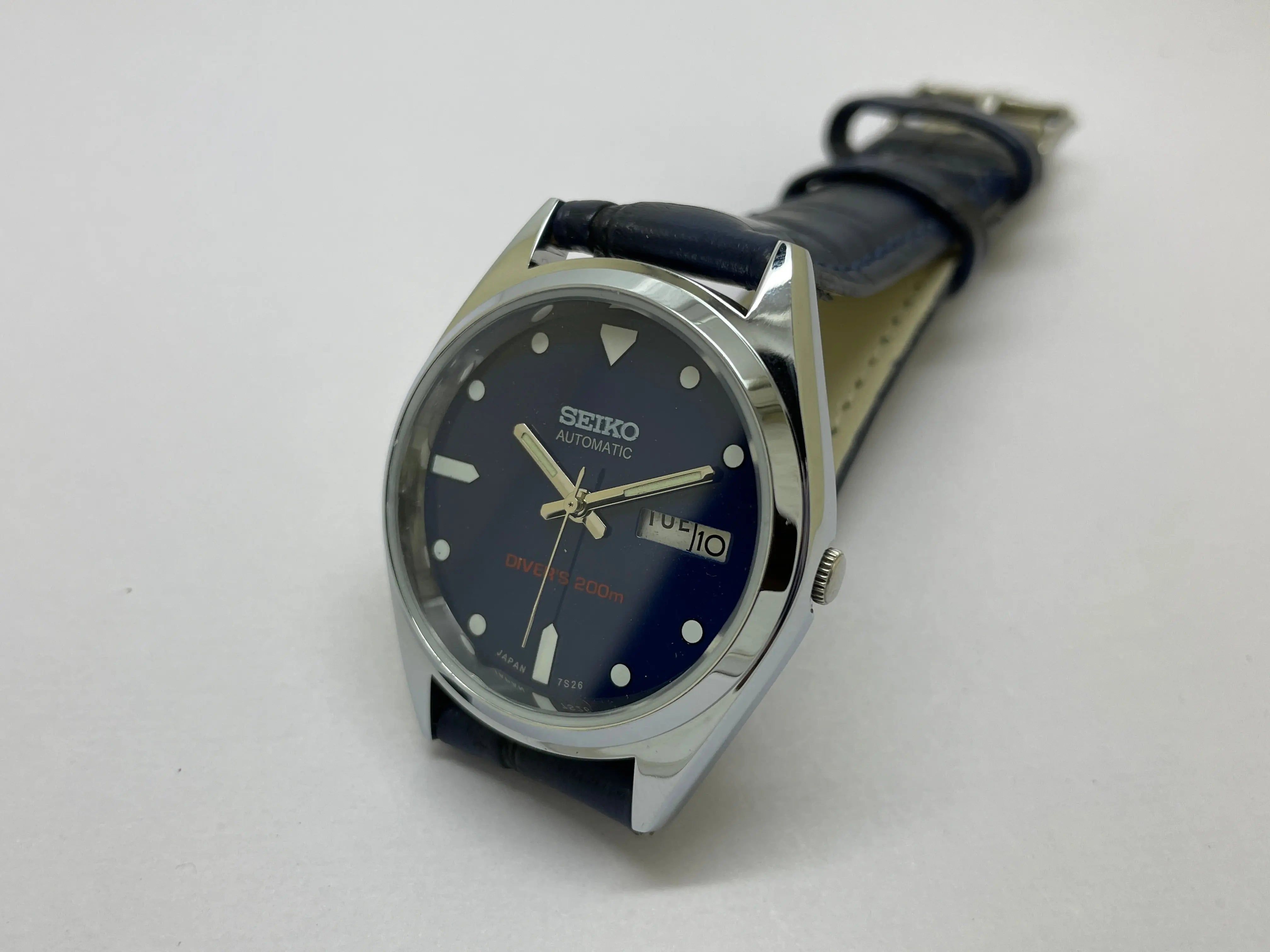 Seiko 5 Black Dial Automatic Vintage Watch National Watches