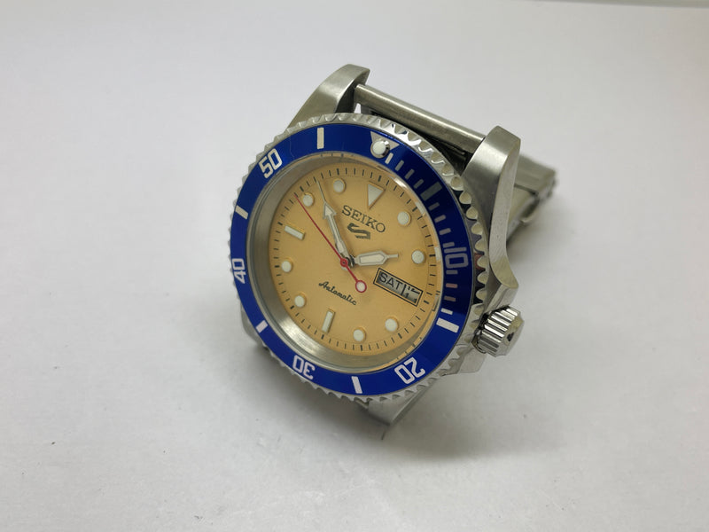 Seiko 5 Black Dial Automatic Vintage Watch sports