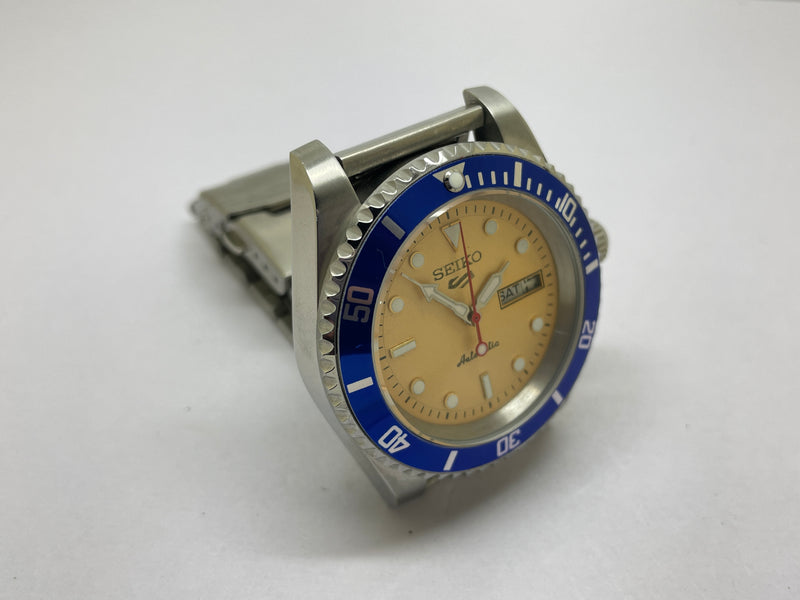 Seiko 5 Black Dial Automatic Vintage Watch sports