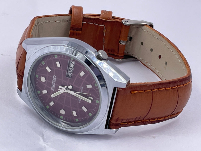 Seiko 5 Black Dial Automatic Vintage Watch