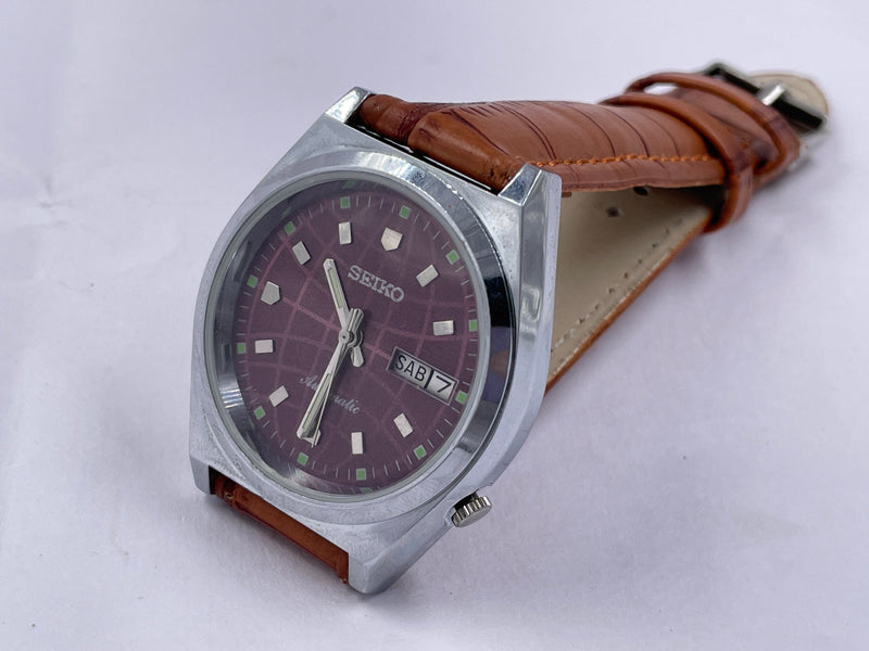 Seiko 5 Black Dial Automatic Vintage Watch