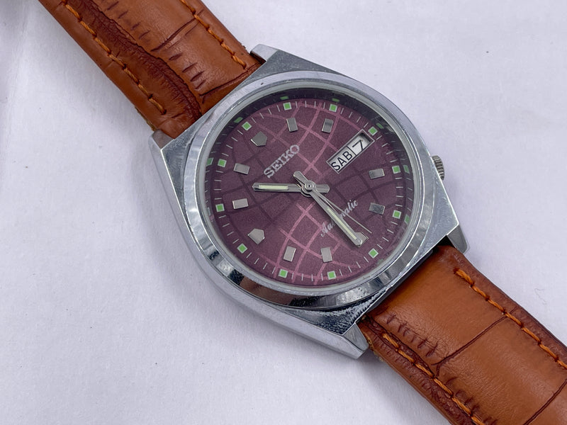 Seiko 5 Black Dial Automatic Vintage Watch