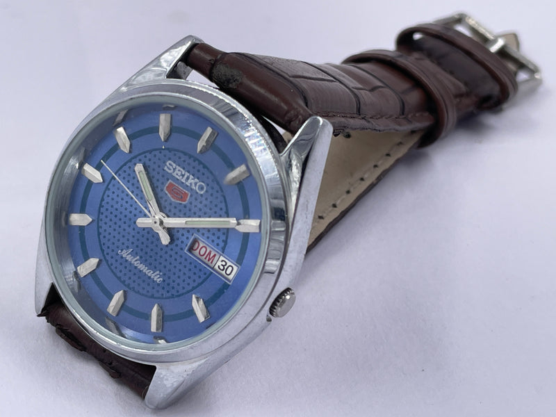 Seiko 5 Black Dial Automatic Vintage Watch
