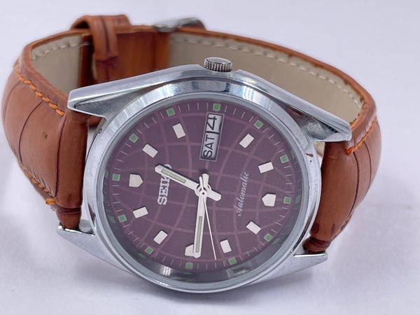 Seiko 5 Black Dial Automatic Vintage Watch