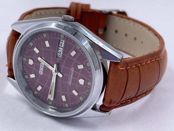 Seiko 5 Black Dial Automatic Vintage Watch