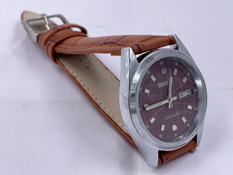 Seiko 5 Black Dial Automatic Vintage Watch