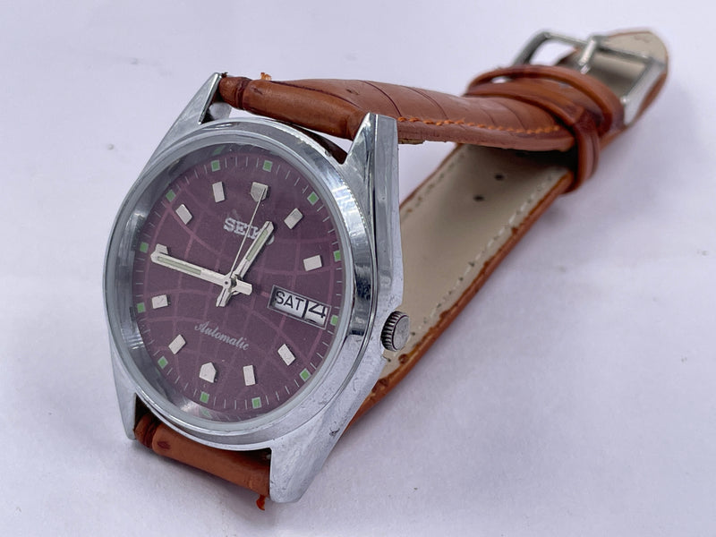 Seiko 5 Black Dial Automatic Vintage Watch