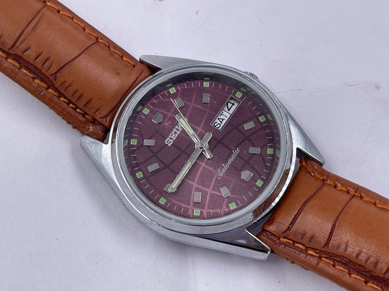 Seiko 5 Black Dial Automatic Vintage Watch