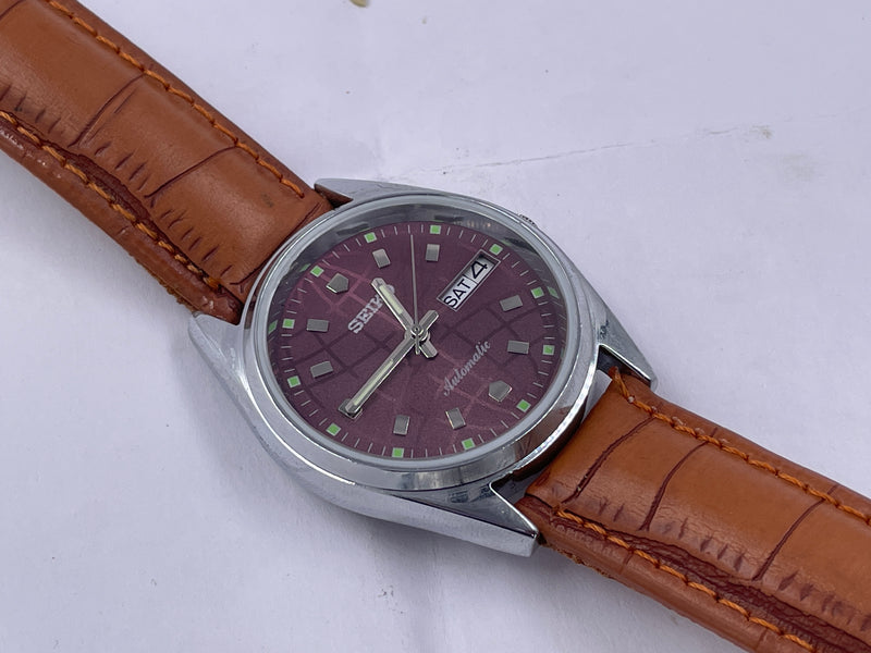 Seiko 5 Black Dial Automatic Vintage Watch