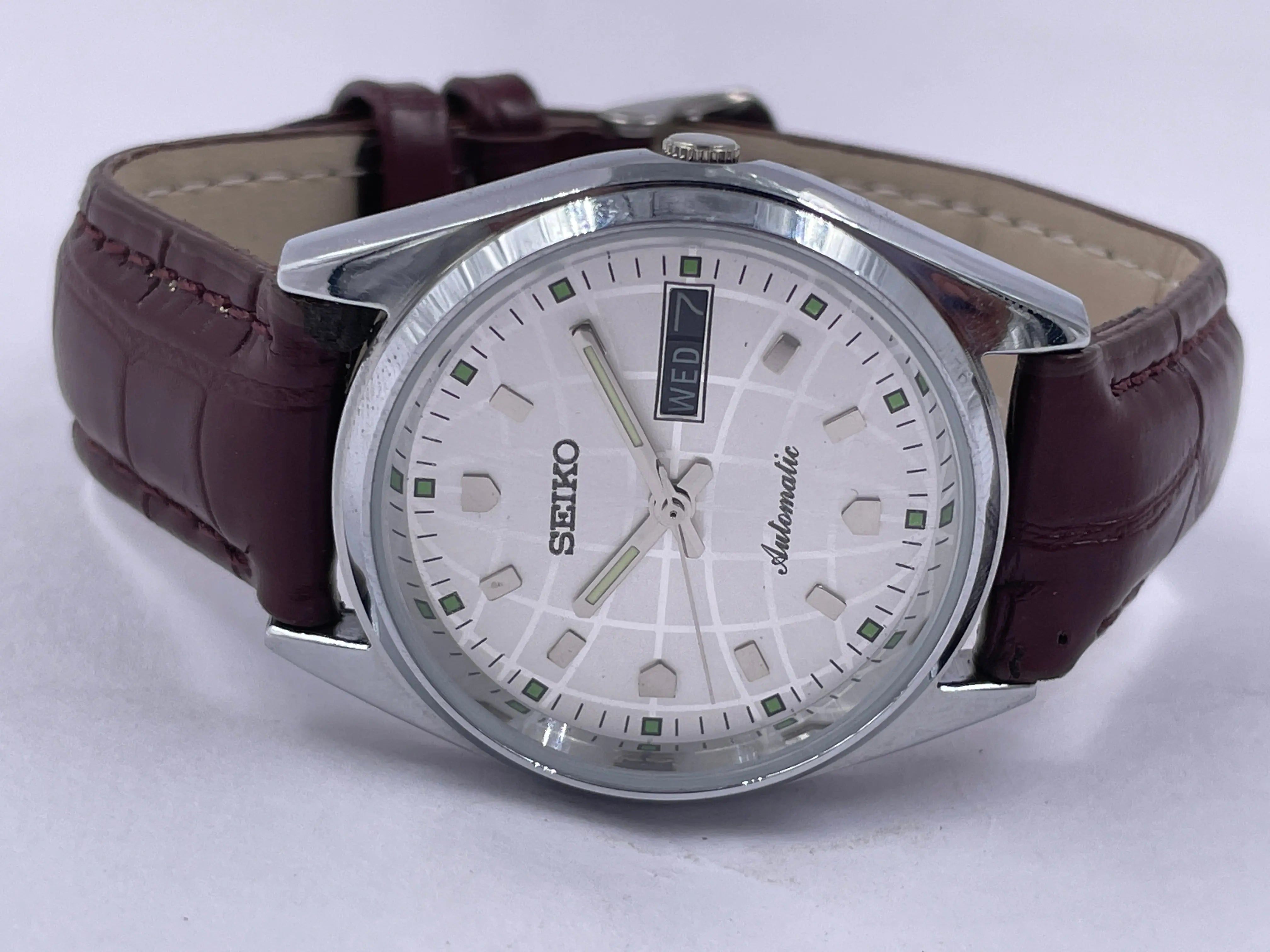 Seiko 5 Black Dial Automatic Vintage Watch - National Watches