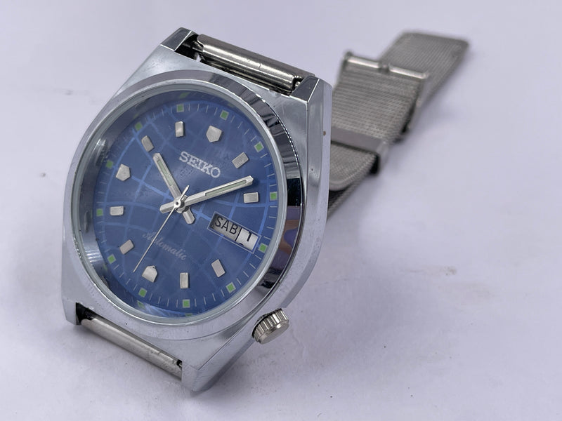 Seiko 5 Black Dial Automatic Vintage Watch