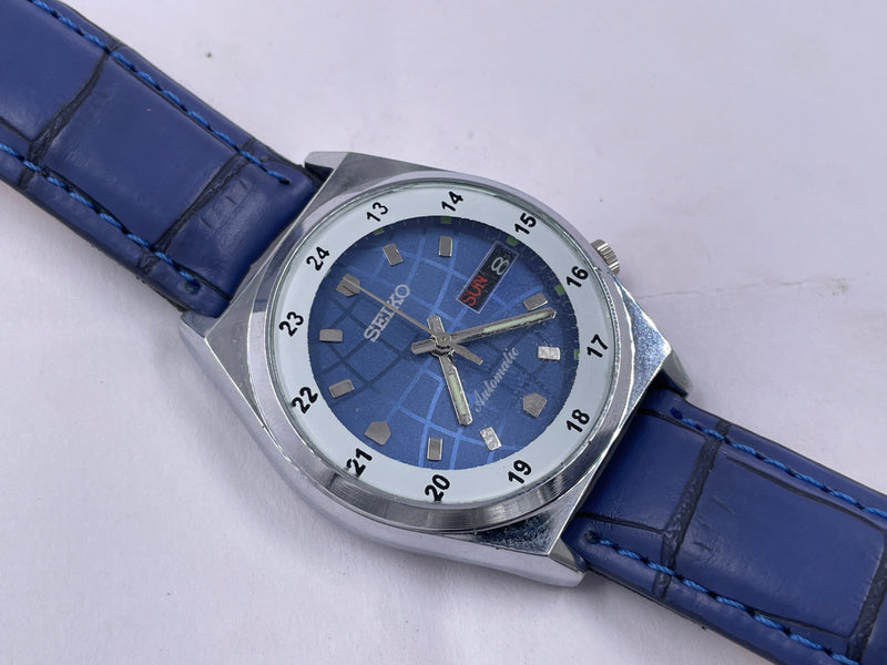 Seiko 5 Black Dial Automatic Vintage Watch