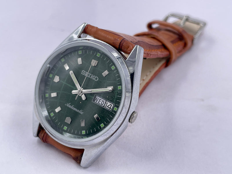 Seiko 5 Black Dial Automatic Vintage Watch