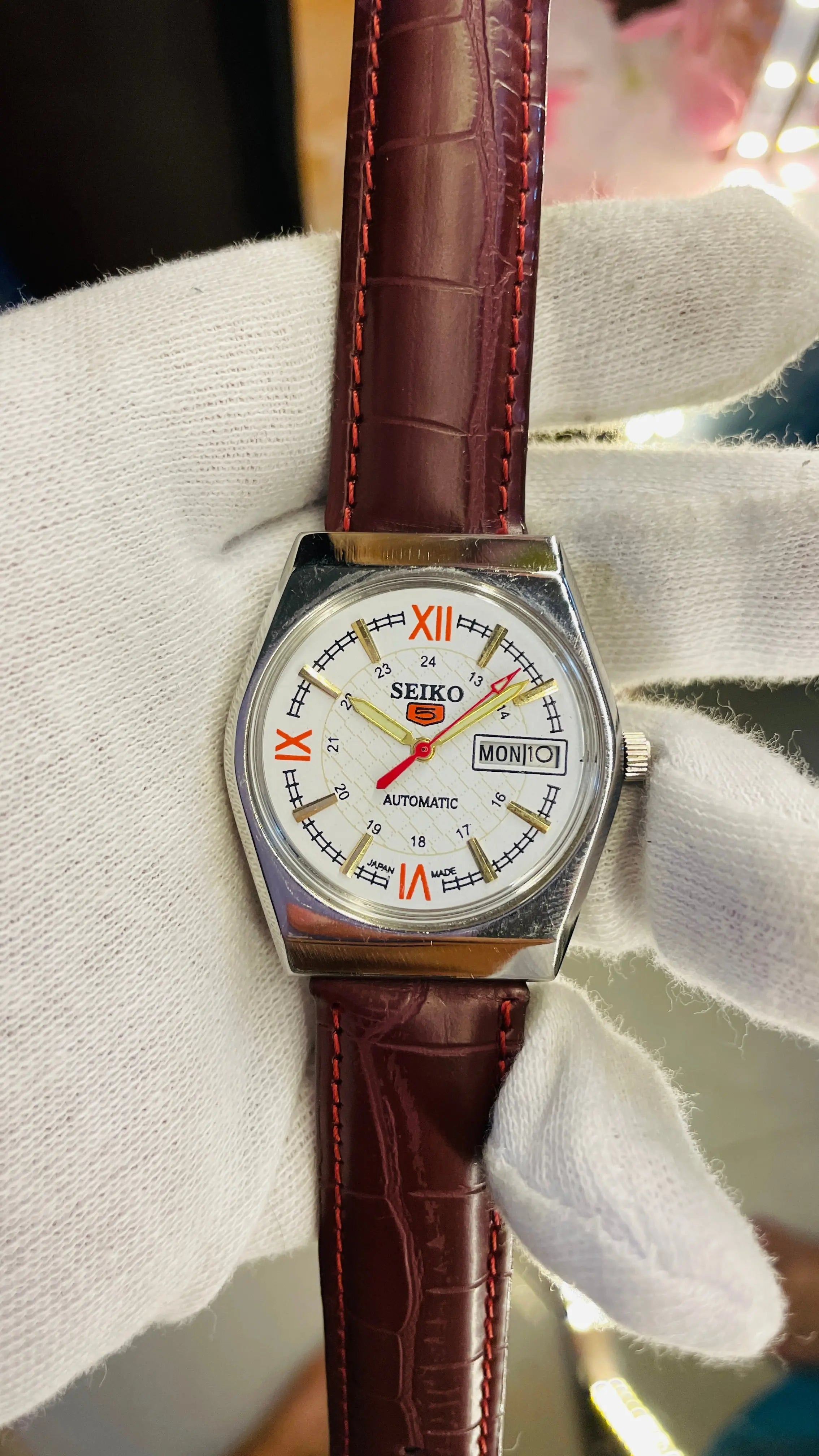 Seiko 5 Automatic Men’s Watch – Vintage Japan Model | Restored & Ready to Wear National Watches