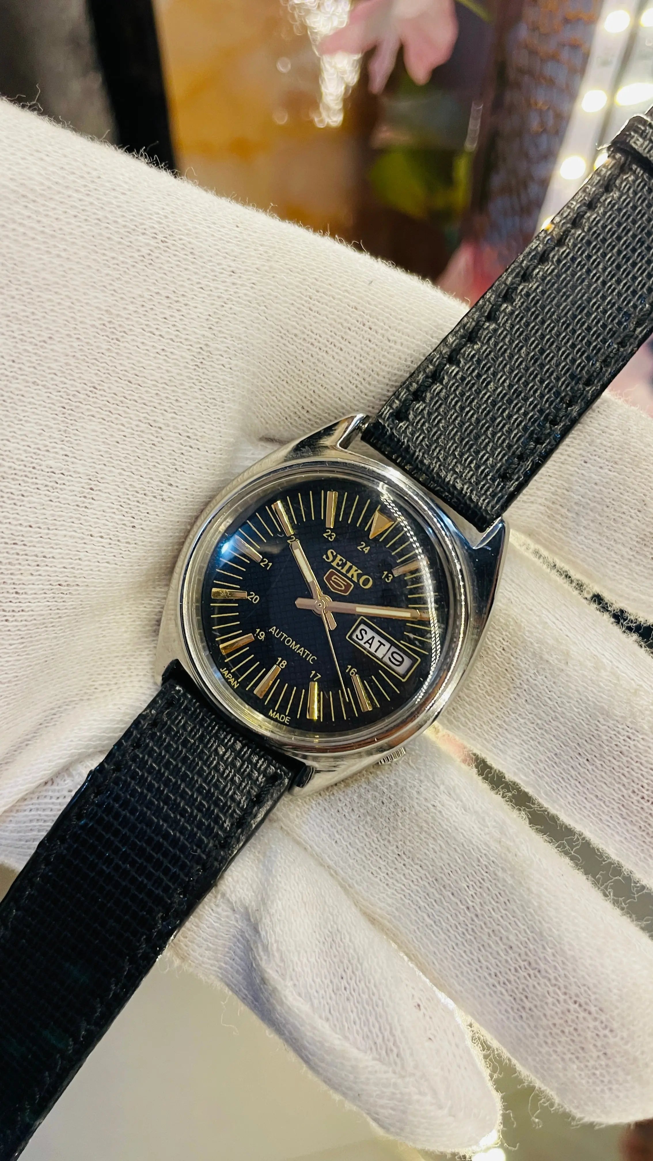 Seiko 5 Automatic Men’s Watch – Vintage Japan Model | Restored & Ready to Wear National Watches