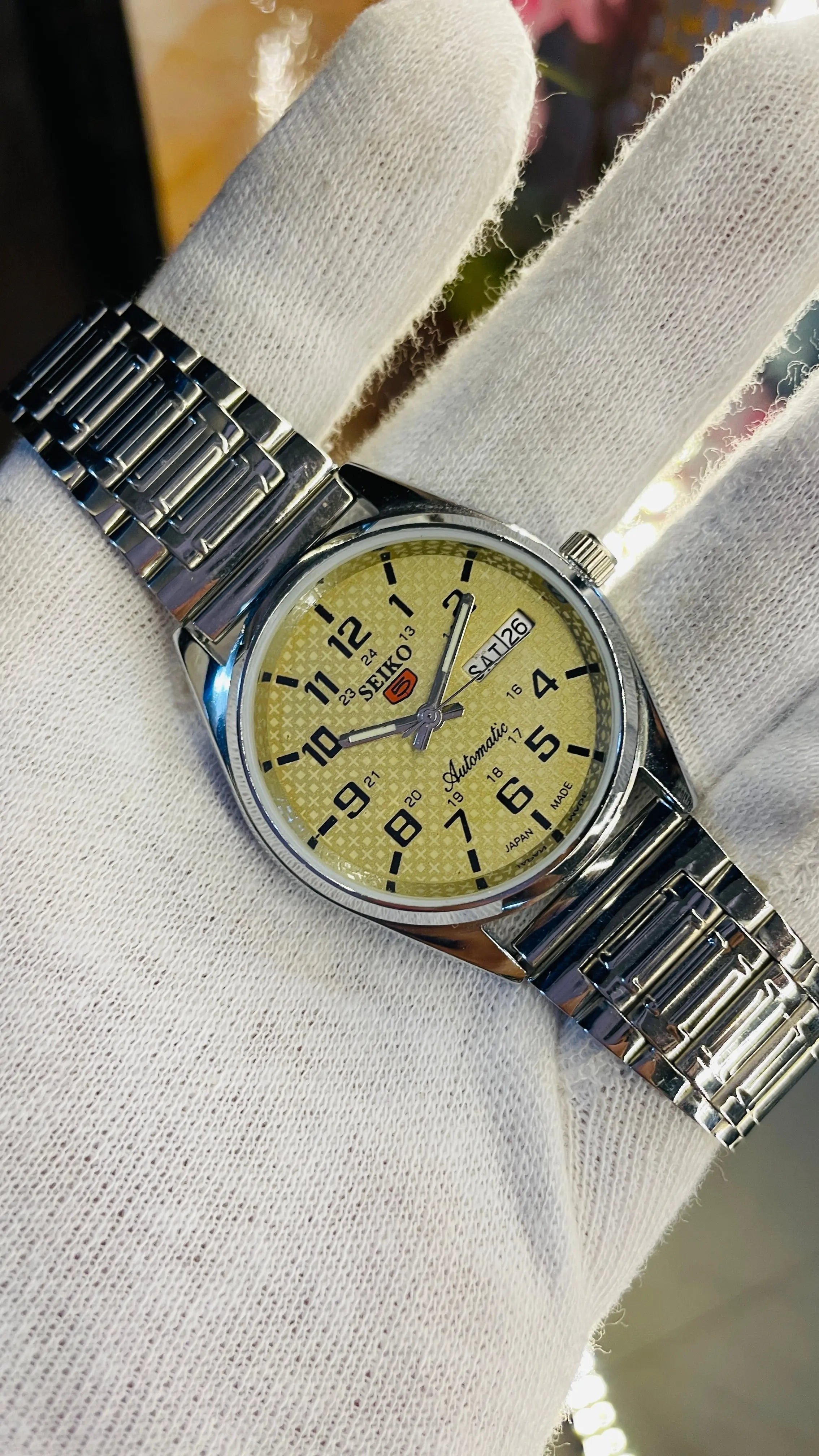 Seiko 5 Automatic Men’s Watch – Vintage Japan Model | Restored & Ready to Wear National Watches