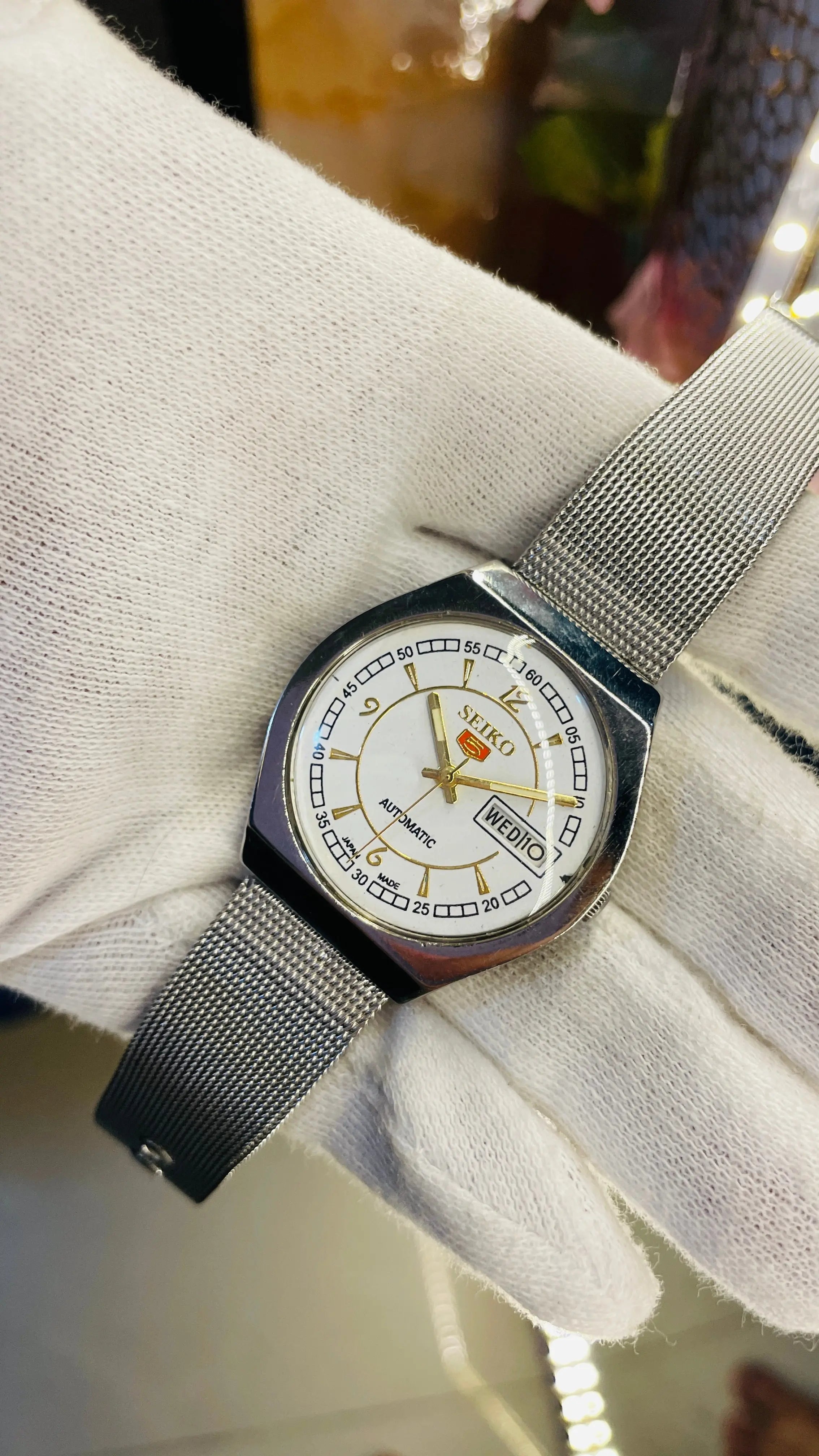 Seiko 5 Automatic Men’s Watch – Vintage Japan Model | Restored & Ready to Wear National Watches